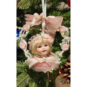 Queen Elizabeth Doll Christmas Ornament Marie Osmond Porcelain Coming Up Roses